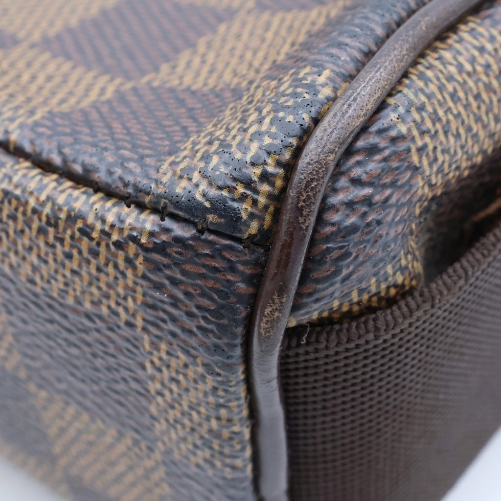 LOUIS VUITTON(ルイヴィトン) ダミエ オラフPM ショルダーバッグ ブラウン レザー×PVC ゴールド金具 N41442