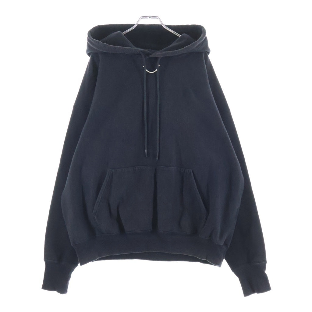 READY MADE(レディメイド) 23AW SMILE HOODIE スマイルフーディー バックロゴプリント プルオーバーパーカー ブラック RE-CO-BK-00-00-245