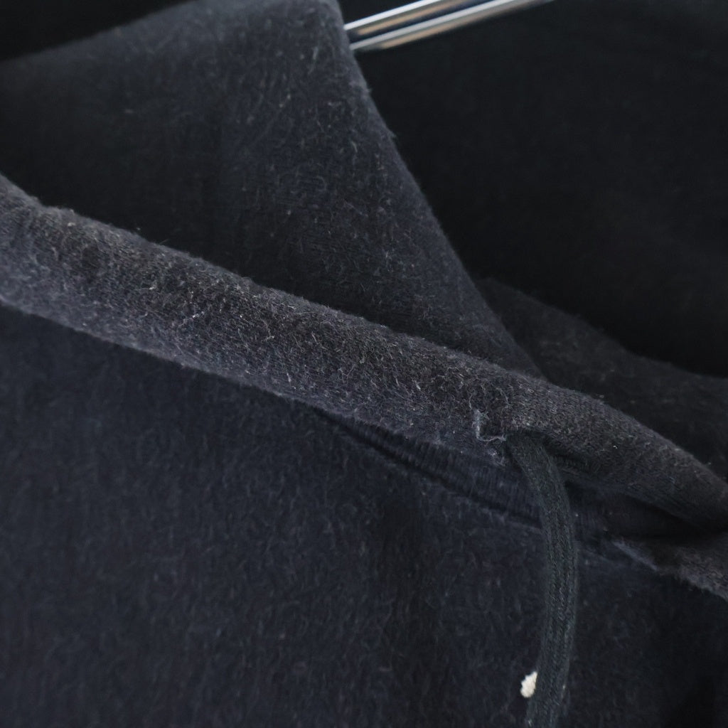 READY MADE(レディメイド) 23AW SMILE HOODIE スマイルフーディー バックロゴプリント プルオーバーパーカー ブラック RE-CO-BK-00-00-245