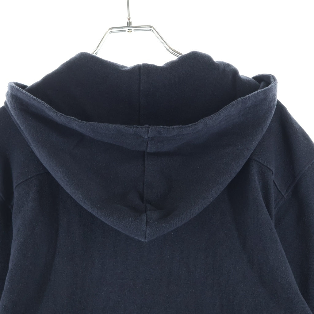 CHROME HEARTS(クロムハーツ) OLD 袖クロスパッチ付きハーフジップパーカー ブラック