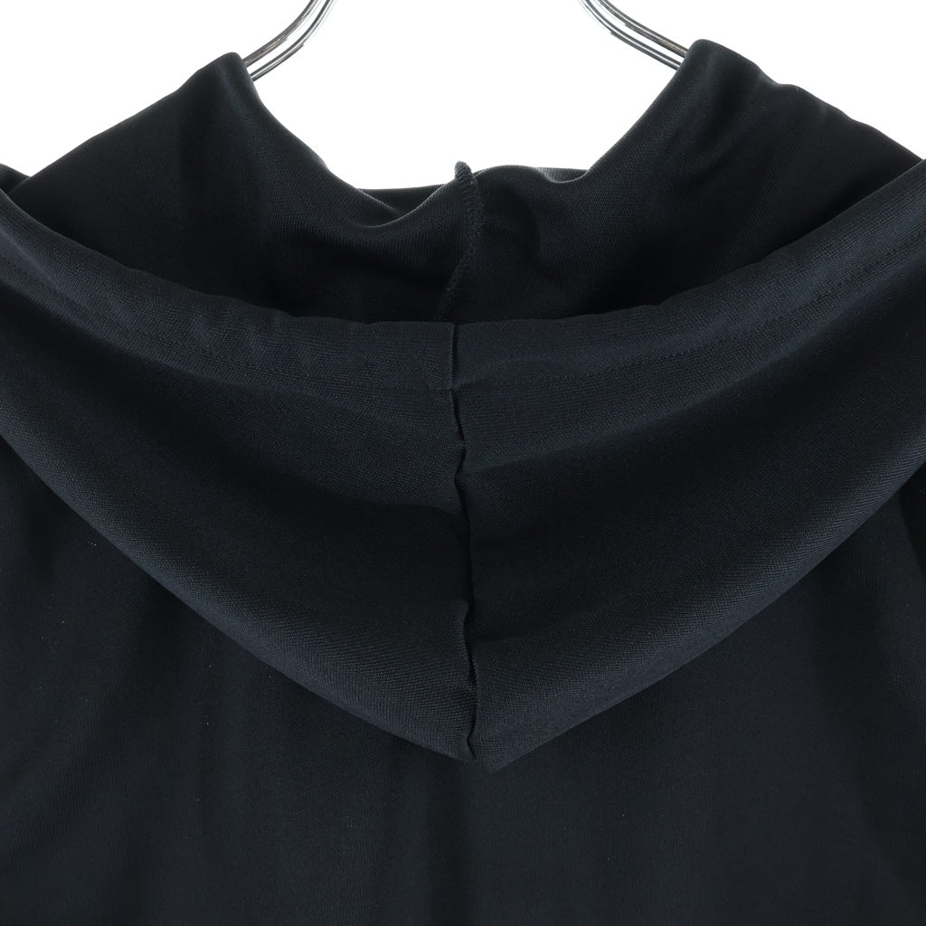 COURREGES(クレージュ) クロップド ジップアップパーカー レディース ブラック