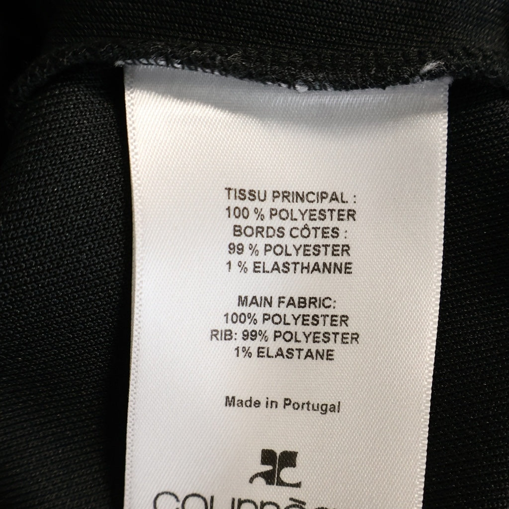 COURREGES(クレージュ) クロップド ジップアップパーカー レディース ブラック