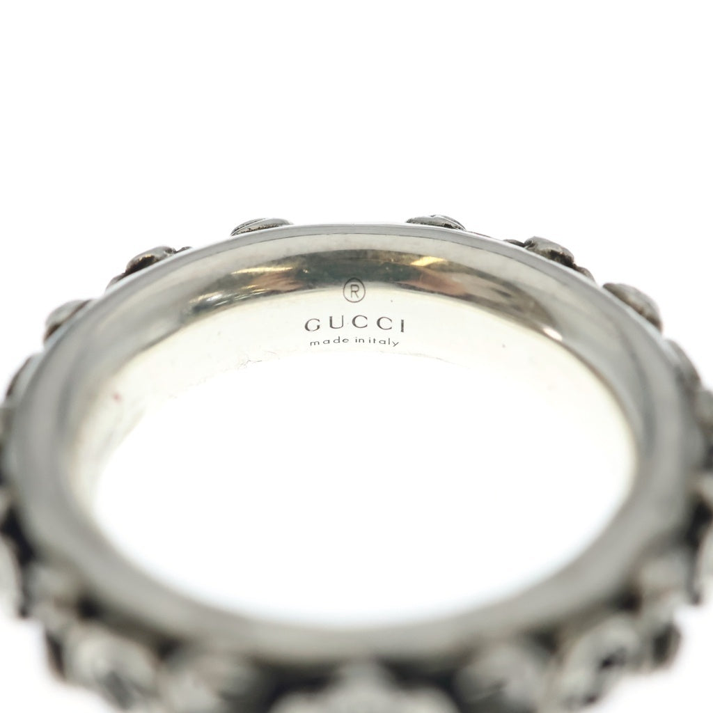 GUCCI(グッチ) インターロッキングG フラワーリング シルバー 728261 J8400
