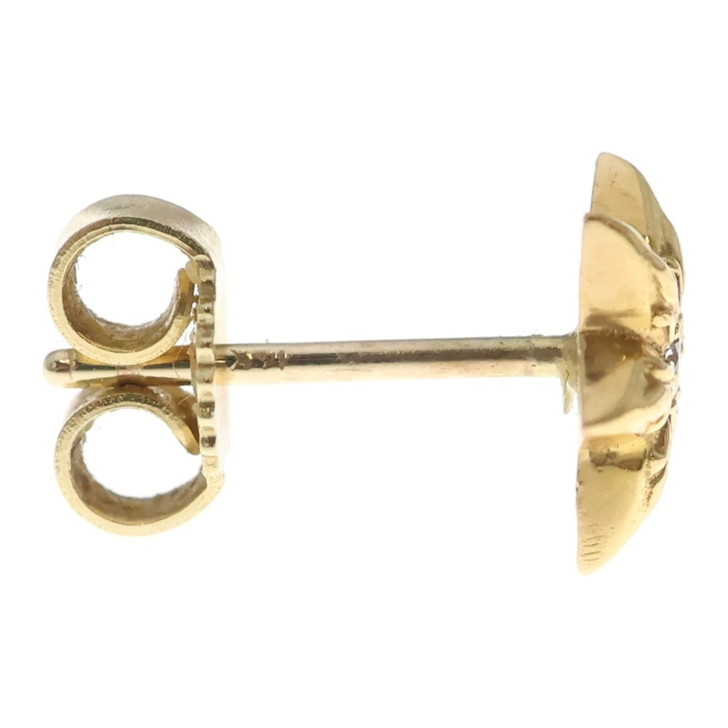 CHROME HEARTS(クロムハーツ) 22K CO STAR 1DIA スター 1ダイヤ スタッドピアス ゴールド