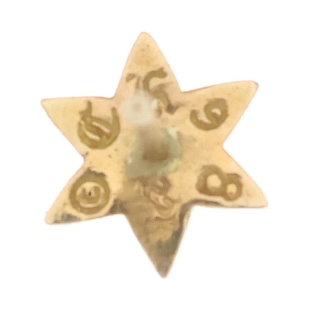 CHROME HEARTS(クロムハーツ) 22K CO STAR 1DIA スター 1ダイヤ スタッドピアス ゴールド