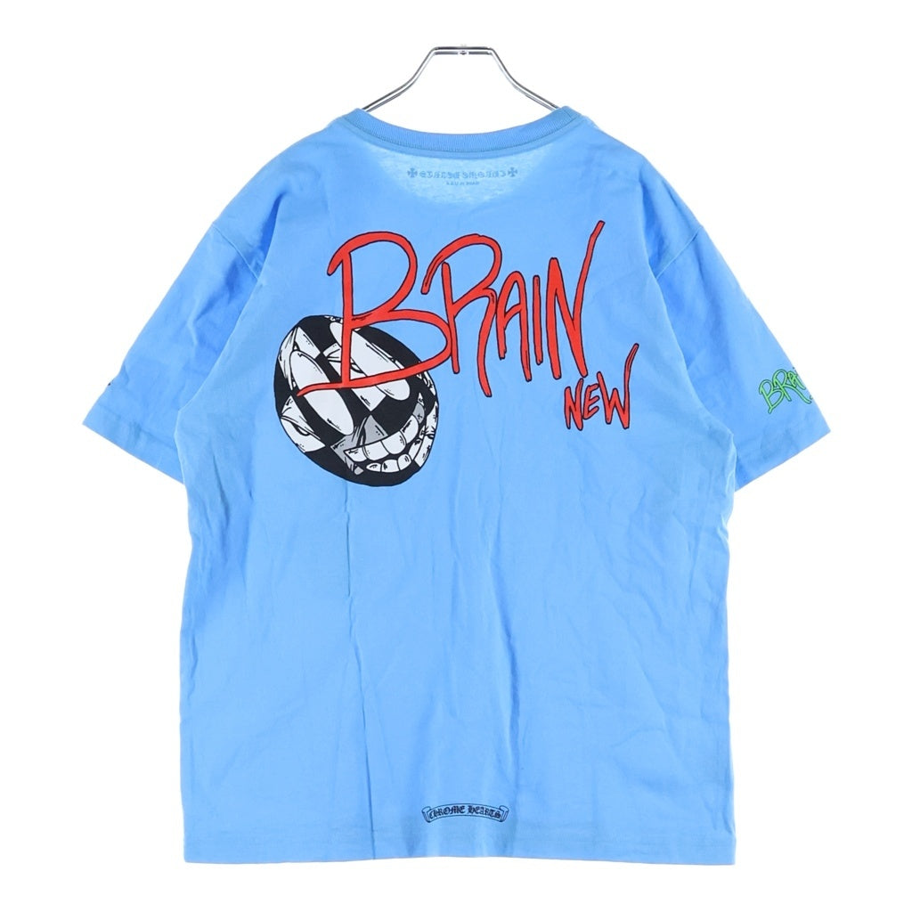 CHROME HEARTS(クロムハーツ) ×MATTY BOY BRAIN NEW マッティボーイ ブレインニュー チョンパー刺繍 グラフィックプリント 半袖Tシャツ カットソー ライトブルー