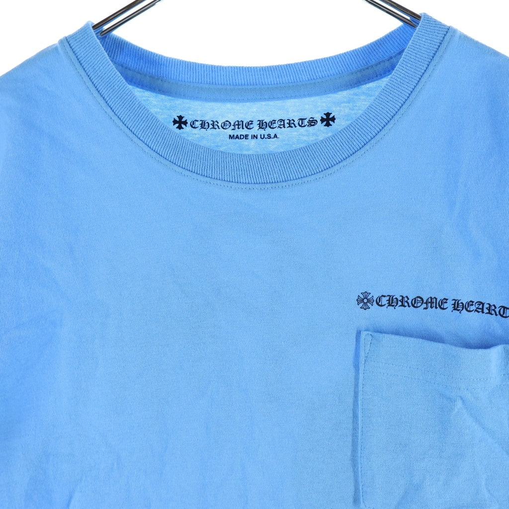CHROME HEARTS(クロムハーツ) ×MATTY BOY BRAIN NEW マッティボーイ ブレインニュー チョンパー刺繍 グラフィックプリント 半袖Tシャツ カットソー ライトブルー