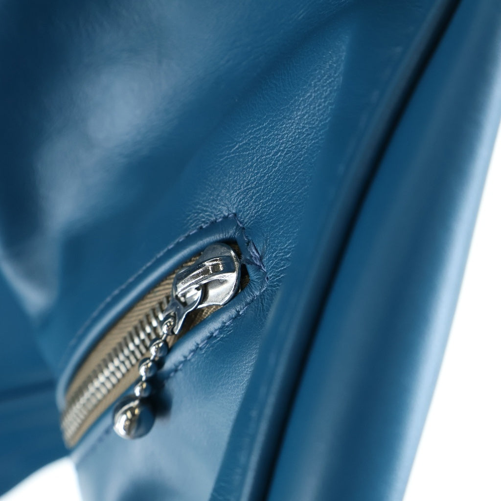 Lewis Leathers(ルイスレザー) CYCLON サイクロン タイトフィット ホース ダブルライダース ジャケット ライニング ターコイズブルー