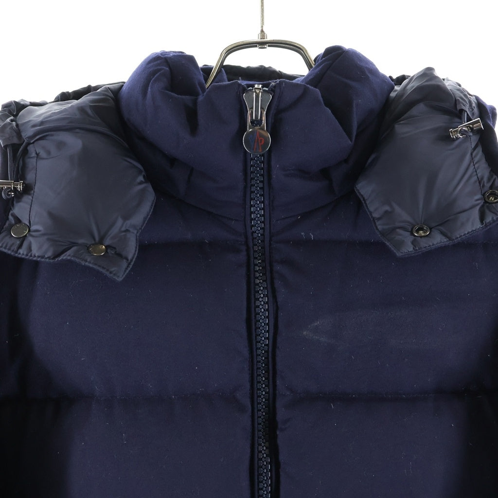 MONCLER(モンクレール) 18AW MONTGENEVRE GIUBBOTTO モンジュネーブル ダブルジップ ロゴワッペン ダウンジャケット ネイビー D20914033805 54272