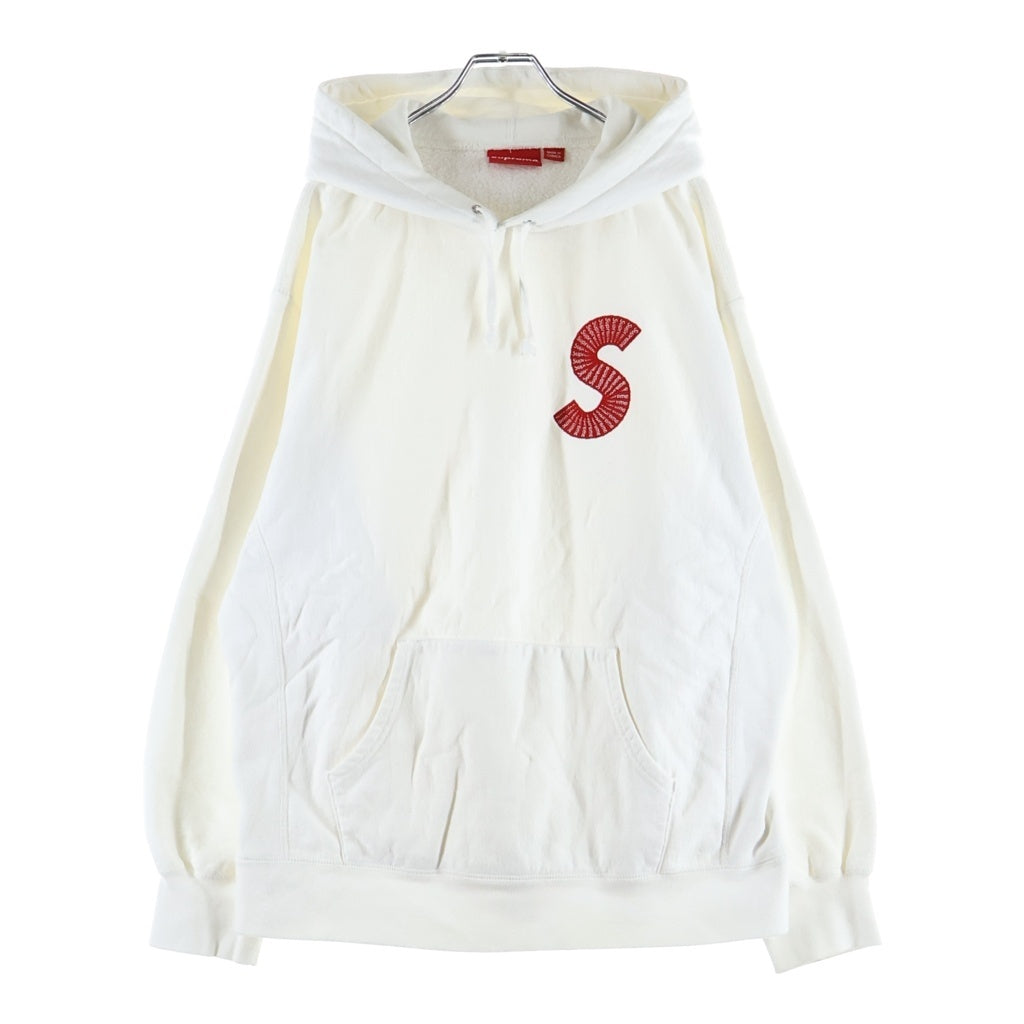 SUPREME(シュプリーム) 20AW S Logo Hooded Sweatshirt スパイラルS ロゴ刺繍 プルオーバーパーカー ホワイト