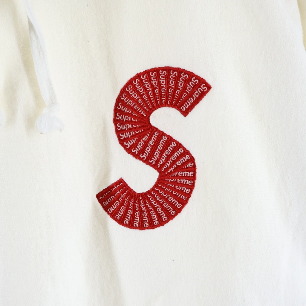 SUPREME(シュプリーム) 20AW S Logo Hooded Sweatshirt スパイラルS ロゴ刺繍 プルオーバーパーカー ホワイト