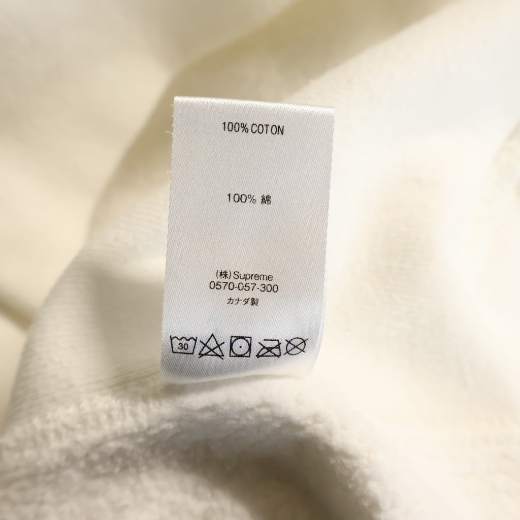 SUPREME(シュプリーム) 20AW S Logo Hooded Sweatshirt スパイラルS ロゴ刺繍 プルオーバーパーカー ホワイト