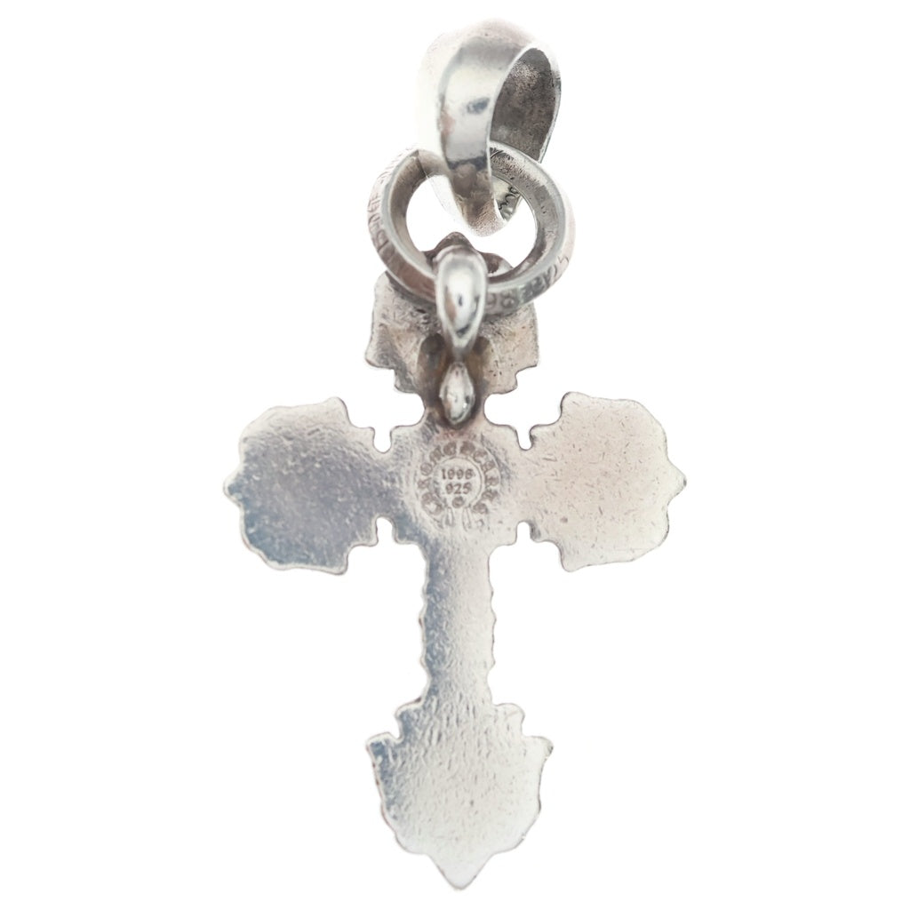 CHROME HEARTS(クロムハーツ) FILIG CROSS-XSM W BALE フィリグリークロスXSベイル wベイル ネックレストップ シルバー BCA262