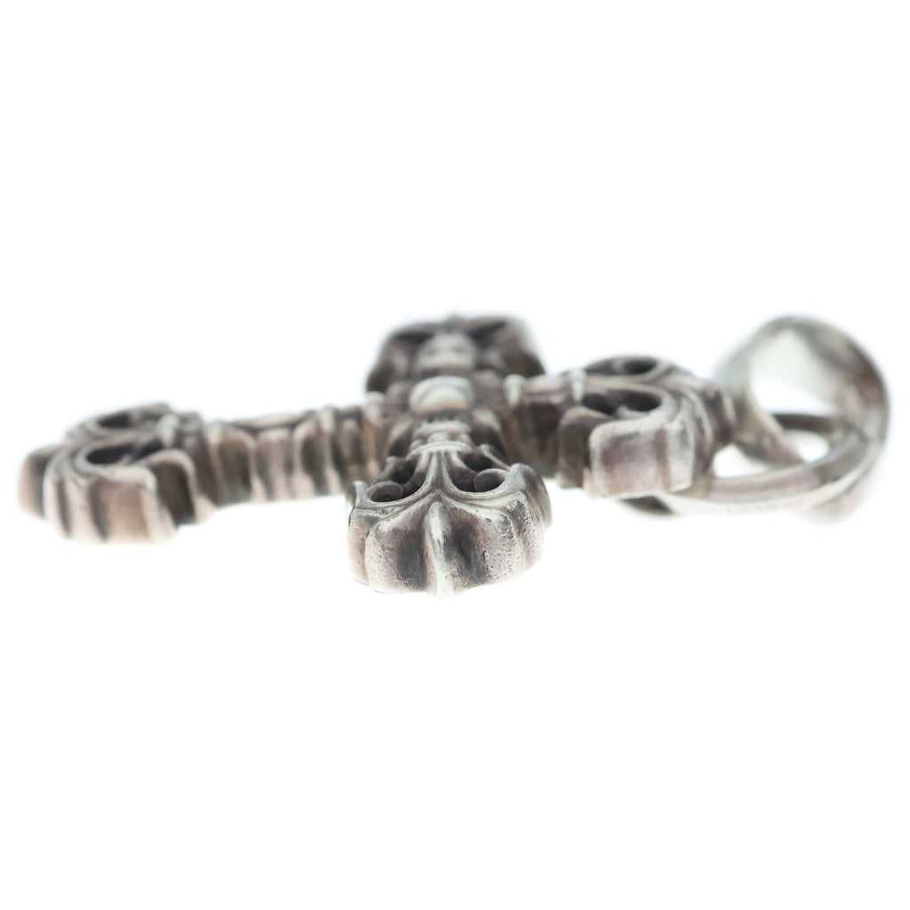 CHROME HEARTS(クロムハーツ) FILIG CROSS-XSM W BALE フィリグリークロスXSベイル wベイル ネックレストップ シルバー BCA262