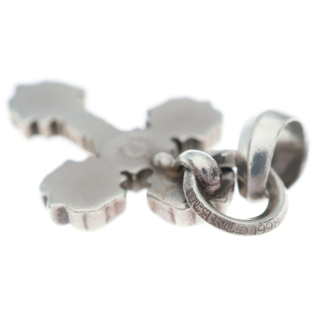 CHROME HEARTS(クロムハーツ) FILIG CROSS-XSM W BALE フィリグリークロスXSベイル wベイル ネックレストップ シルバー BCA262