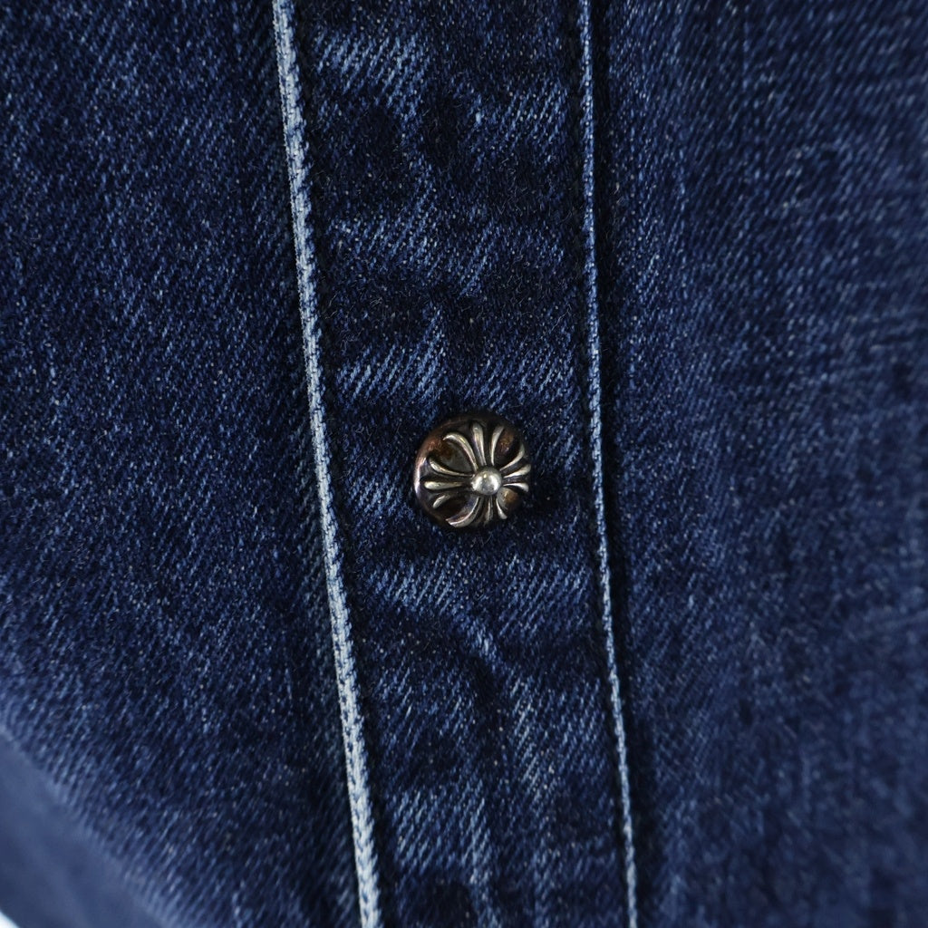 CHROME HEARTS(クロムハーツ) LOOSE ENDS クロスパッチ デニムシャツ ジャケット インディゴ