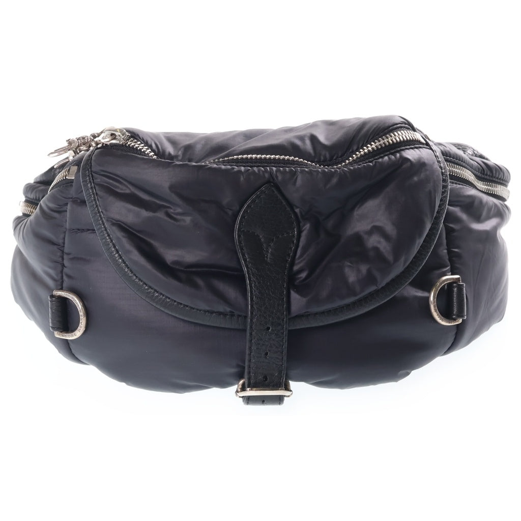 CHROME HEARTS(クロムハーツ) #1 SNAT PACK NYLON スナットパック ナイロン ダガージップ ガンスリンガーベルト レザーウエストバッグ ブラック