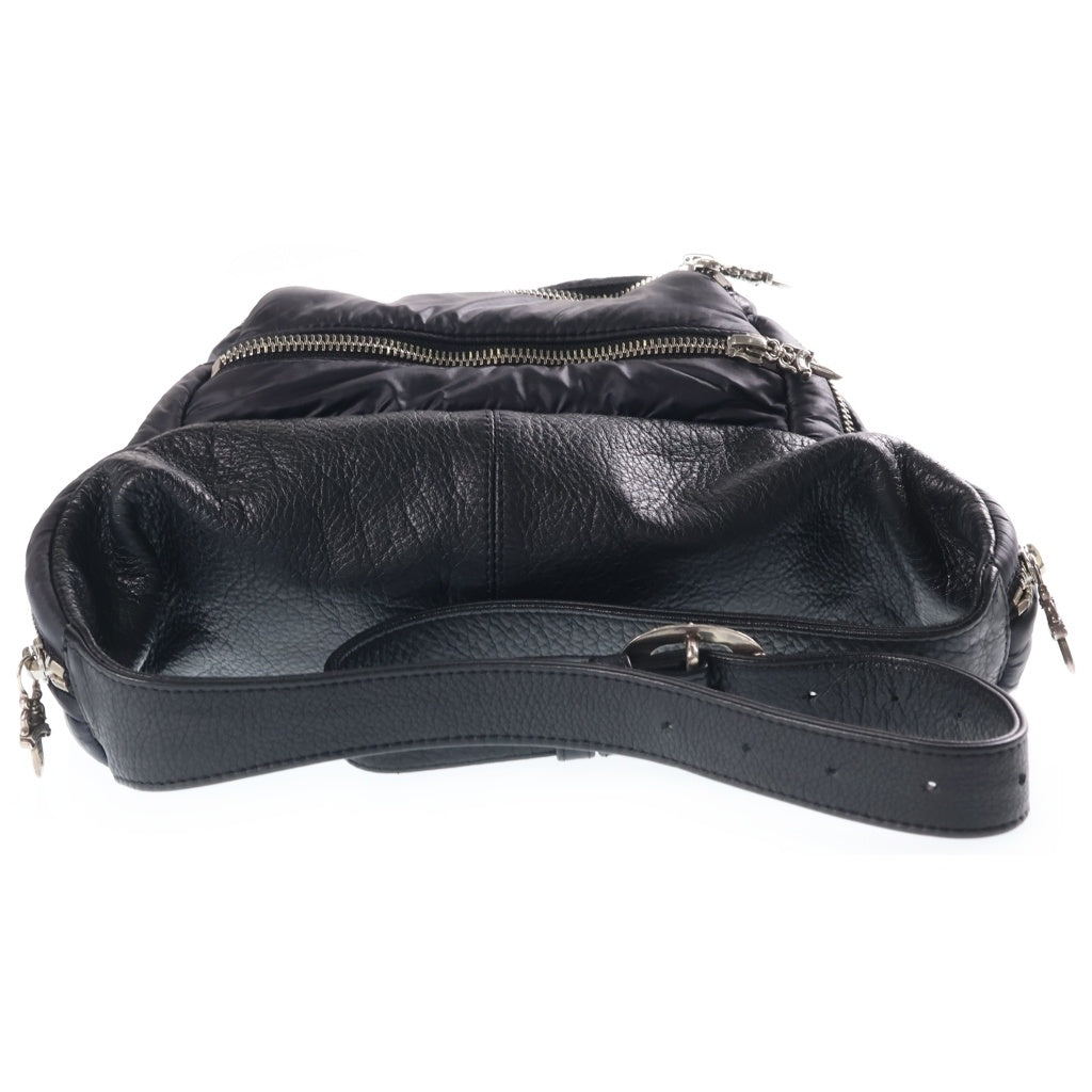 CHROME HEARTS(クロムハーツ) #1 SNAT PACK NYLON スナットパック ナイロン ダガージップ ガンスリンガーベルト レザーウエストバッグ ブラック