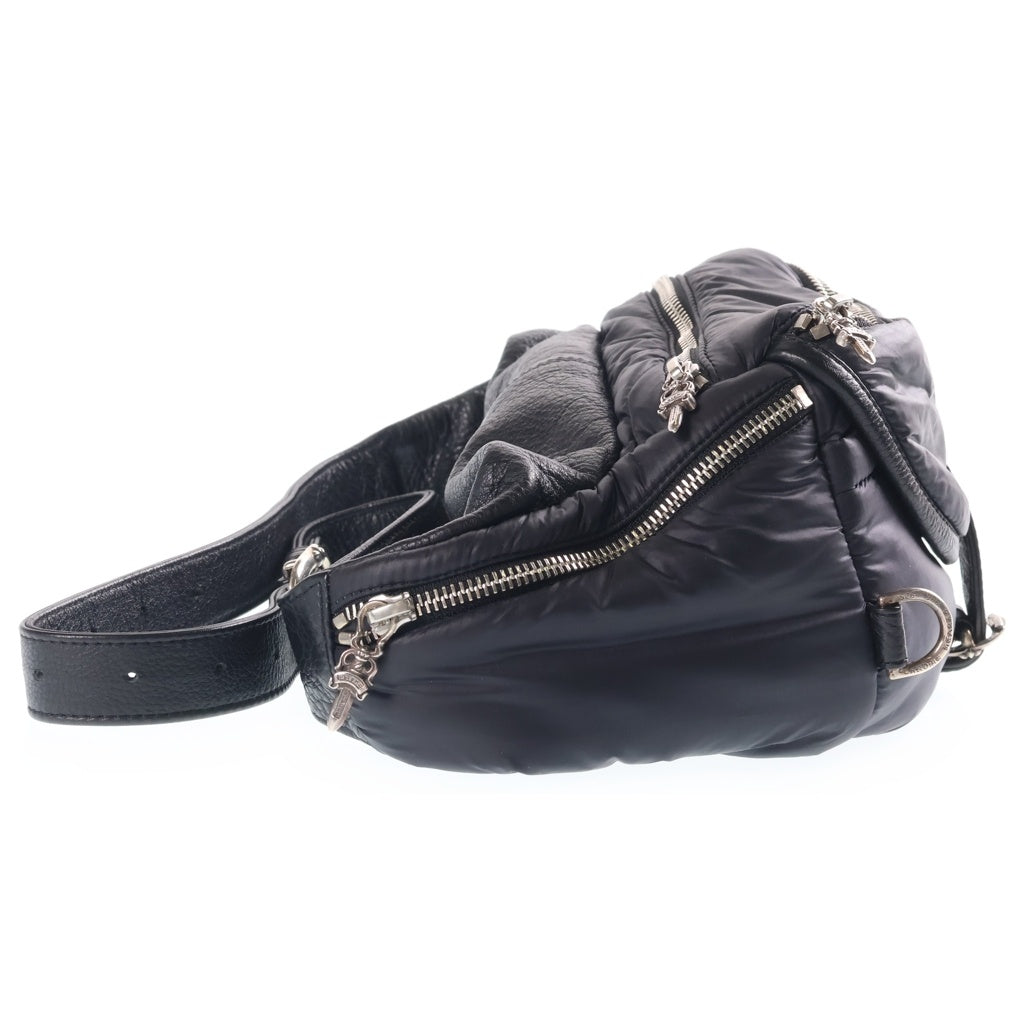 CHROME HEARTS(クロムハーツ) #1 SNAT PACK NYLON スナットパック ナイロン ダガージップ ガンスリンガーベルト レザーウエストバッグ ブラック