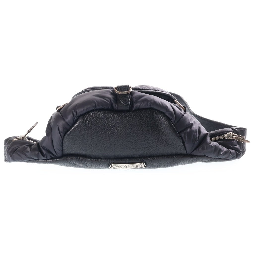 CHROME HEARTS(クロムハーツ) #1 SNAT PACK NYLON スナットパック ナイロン ダガージップ ガンスリンガーベルト レザーウエストバッグ ブラック