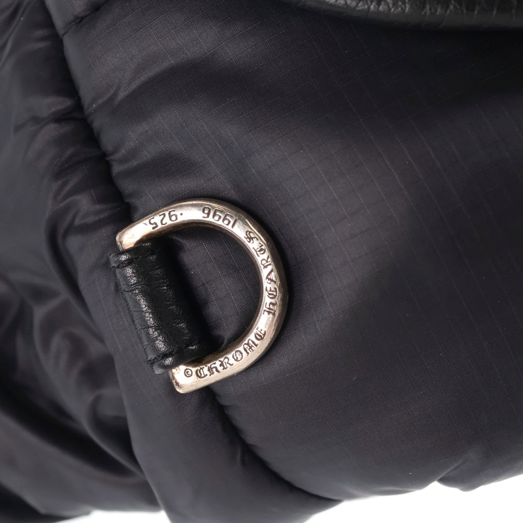 CHROME HEARTS(クロムハーツ) #1 SNAT PACK NYLON スナットパック ナイロン ダガージップ ガンスリンガーベルト レザーウエストバッグ ブラック