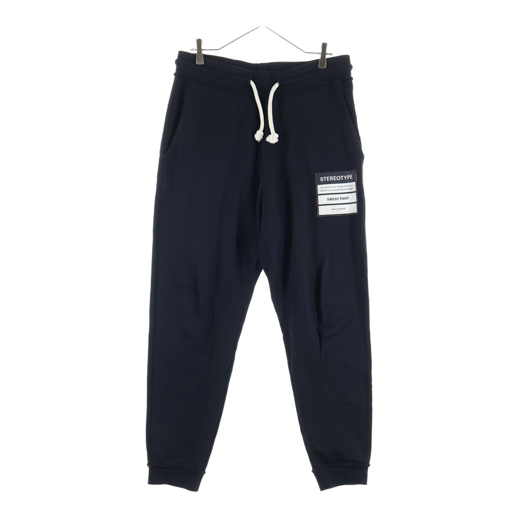 Maison Margiela(メゾンマルジェラ) 20SS STEREOTYPE PANTS ステレオタイプ スウェットパンツ ブラック S50KA0515