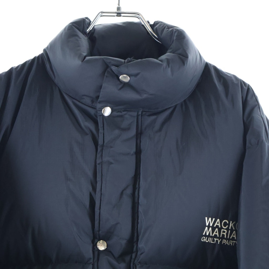 WACKO MARIA(ワコマリア) 25AW ×NANGA DOWN JACKET ナンガ フロントロゴ刺繍ダウンジャケット ブラック