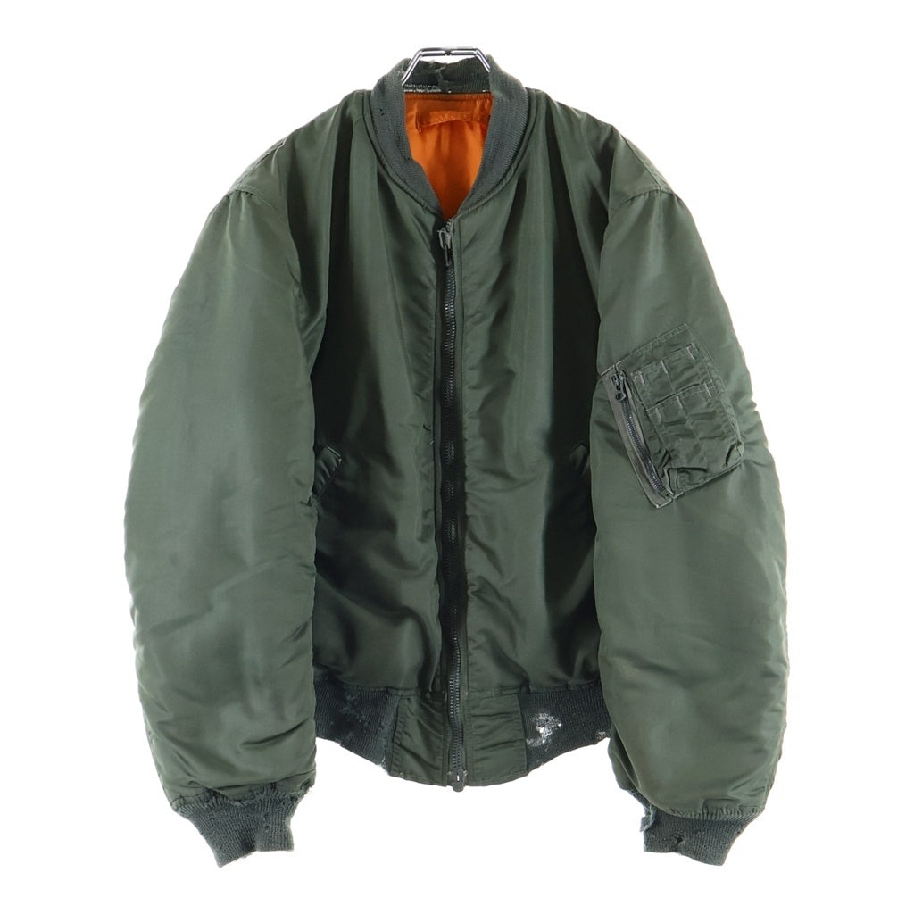 VINTAGE(ヴィンテージ) 60s MA-1 フライトジャケット 1961年製 SKYLINE CLOTHING CROWN CCジップ グリーン MIL-J-8279C