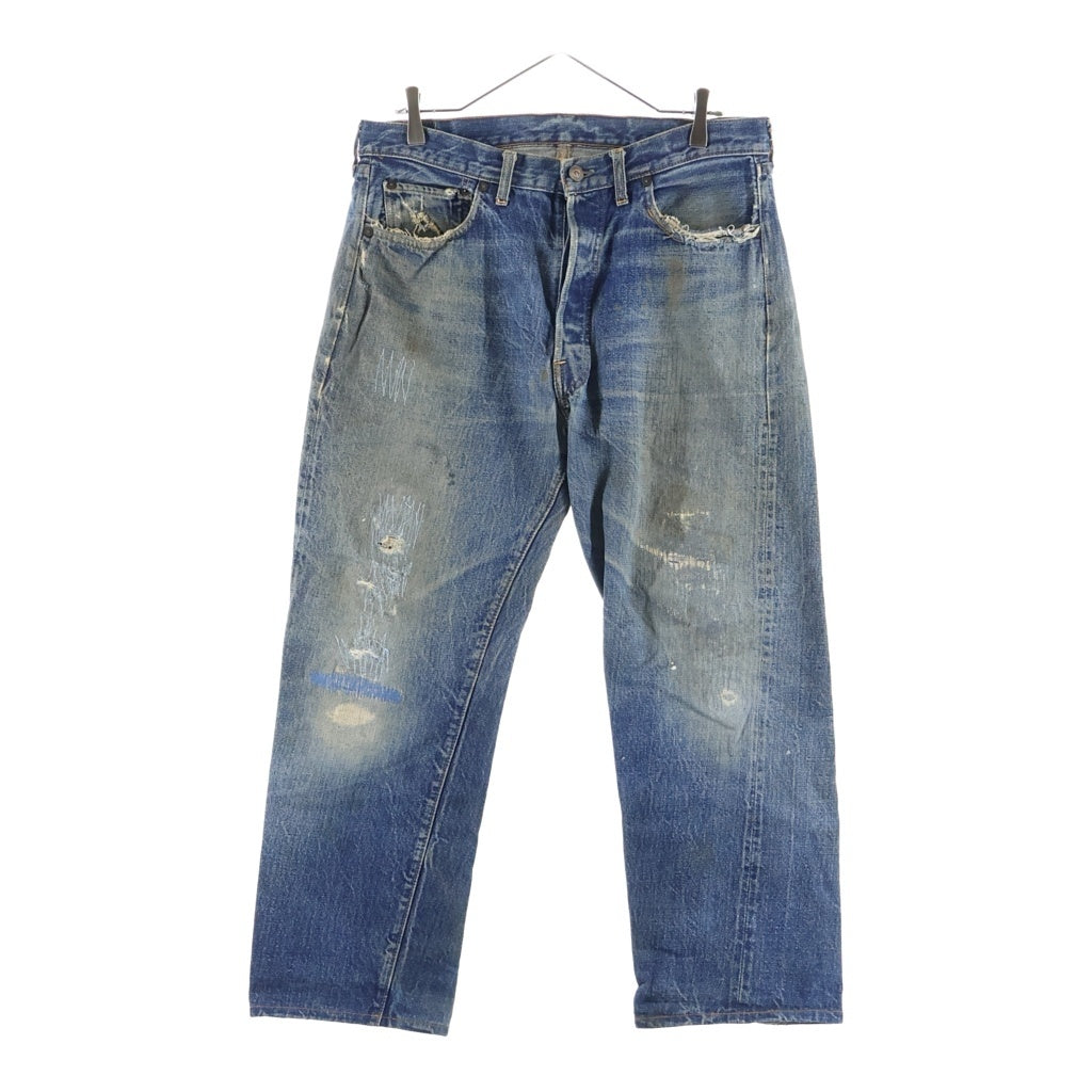 Levi's(リーバイス) 60-70S VINTAGE 501 BIG E 後期 ヴィンテージ ボタン裏刻印2 足長R 並行ステッチ デニムパンツ インディゴ