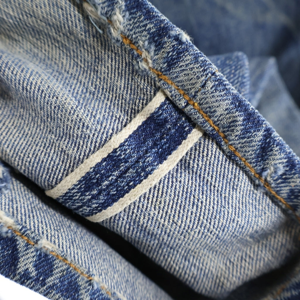 Levi's(リーバイス) 60-70S VINTAGE 501 BIG E 後期 ヴィンテージ ボタン裏刻印2 足長R 並行ステッチ デニムパンツ インディゴ