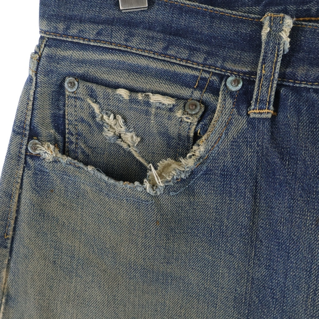 Levi's(リーバイス) 70S VINTAGE 501 BIG E 後期 ヴィンテージ ボタン裏刻印8 足長R 並行ステッチ デニムパンツ インディゴ