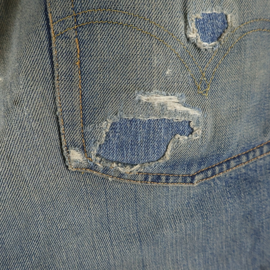 Levi's(リーバイス) 70S VINTAGE 501 BIG E 後期 ヴィンテージ ボタン裏刻印8 足長R 並行ステッチ デニムパンツ インディゴ