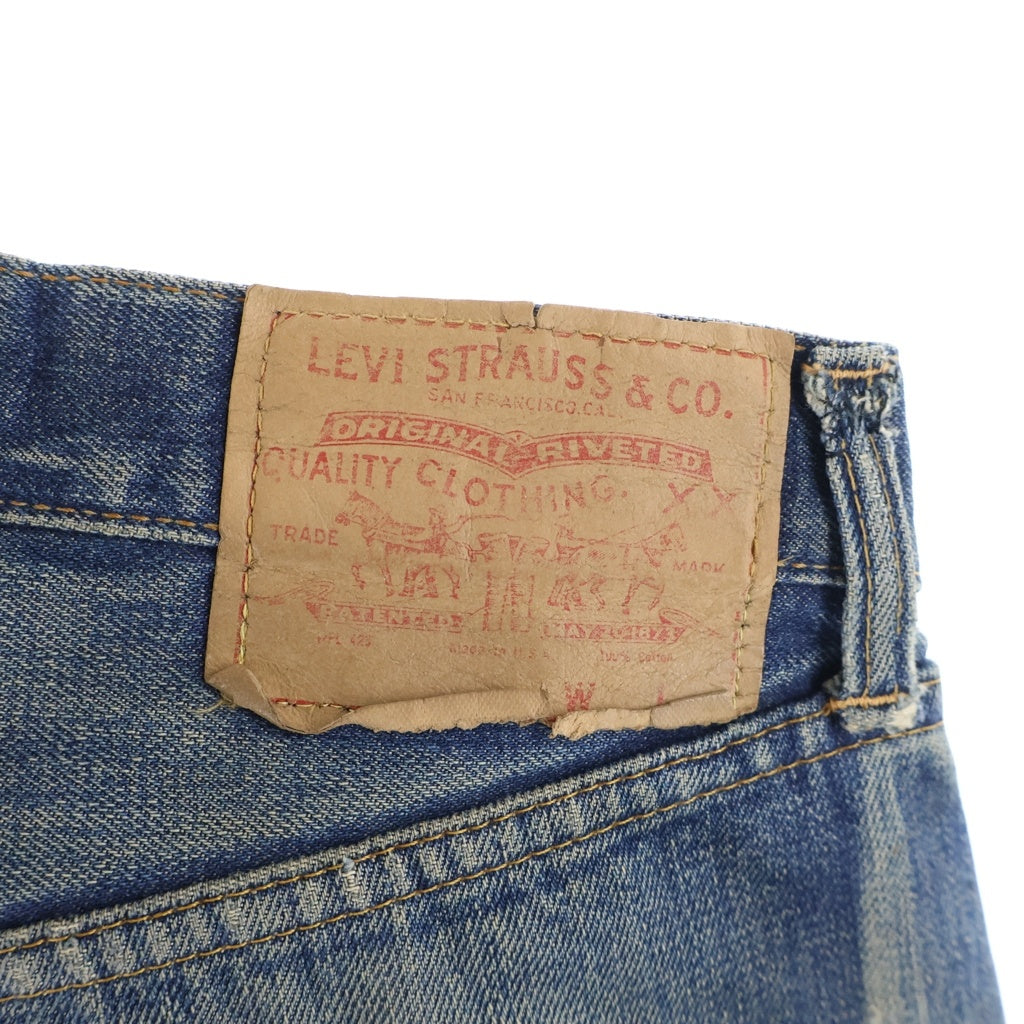 Levi's(リーバイス) 70S VINTAGE 501 BIG E 後期 ヴィンテージ ボタン裏刻印8 足長R 並行ステッチ デニムパンツ インディゴ