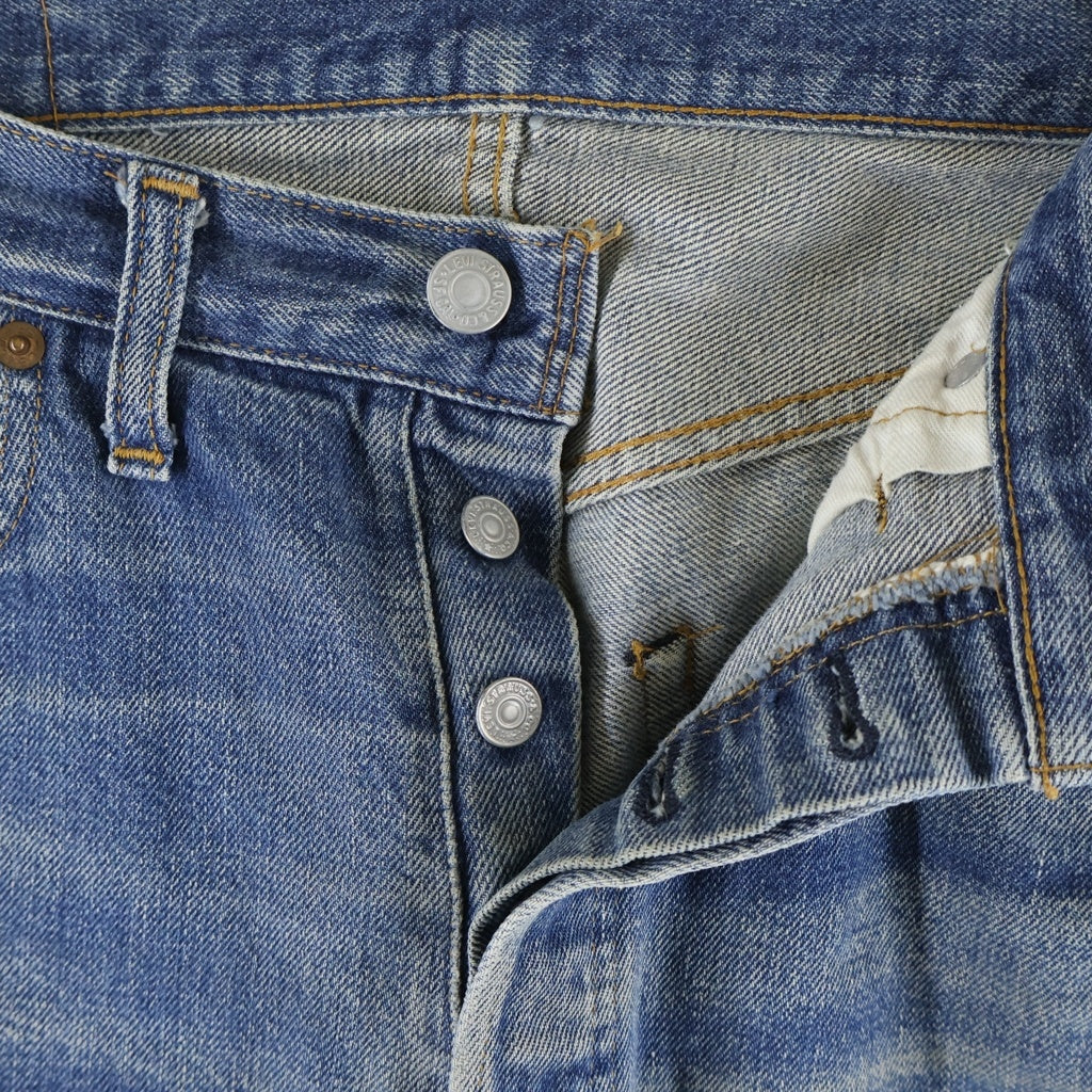 Levi's(リーバイス) 70S 501 66前期 スモールe ボタン裏6 ポケット裏シングル デニムパンツ インディゴ
