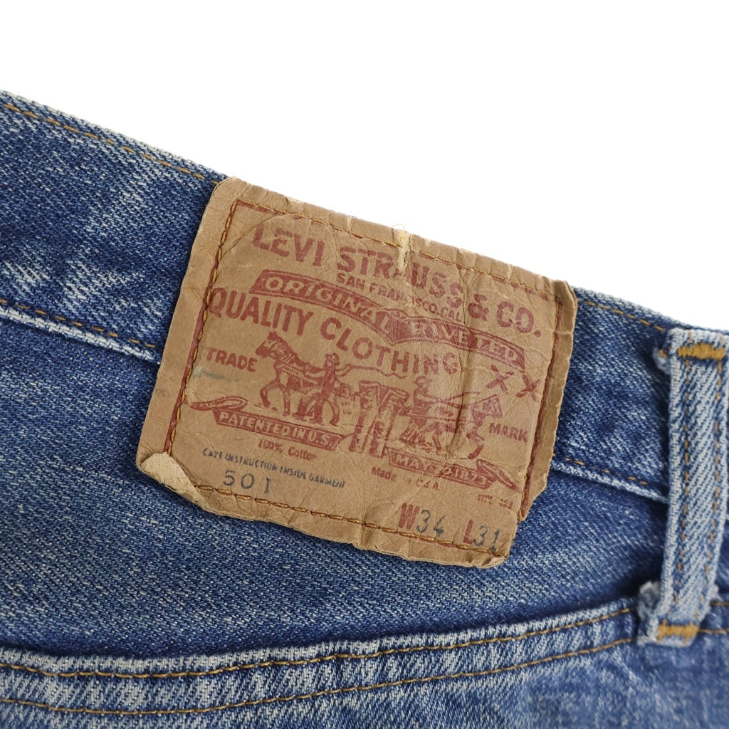 Levi's(リーバイス) 70S 501 66前期 スモールe ボタン裏6 ポケット裏シングル デニムパンツ インディゴ