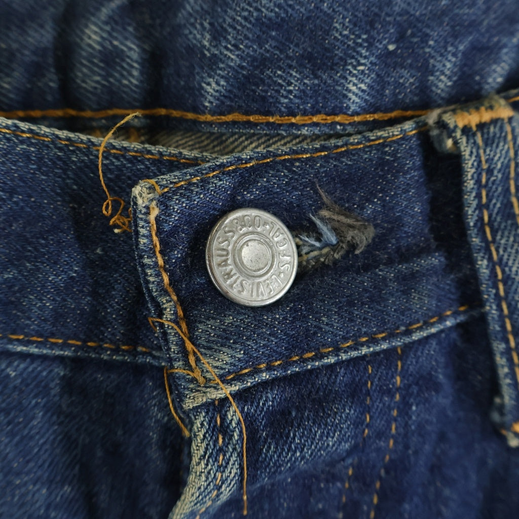 Levi's(リーバイス) 70S 501 BIG E 後期 サークルR ボタン裏刻印2 足長R デニムパンツ インディゴ レディース
