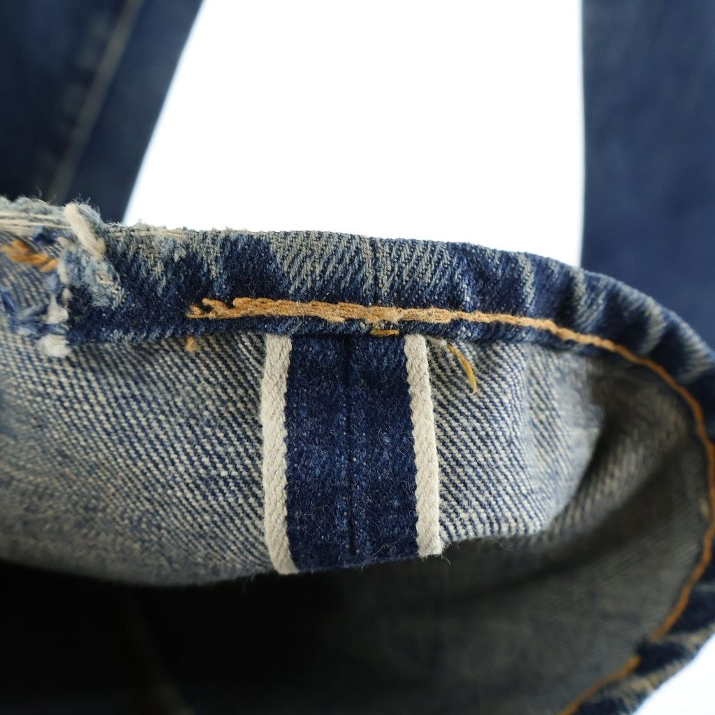 Levi's(リーバイス) 70S 501 BIG E 後期 サークルR ボタン裏刻印2 足長R デニムパンツ インディゴ レディース