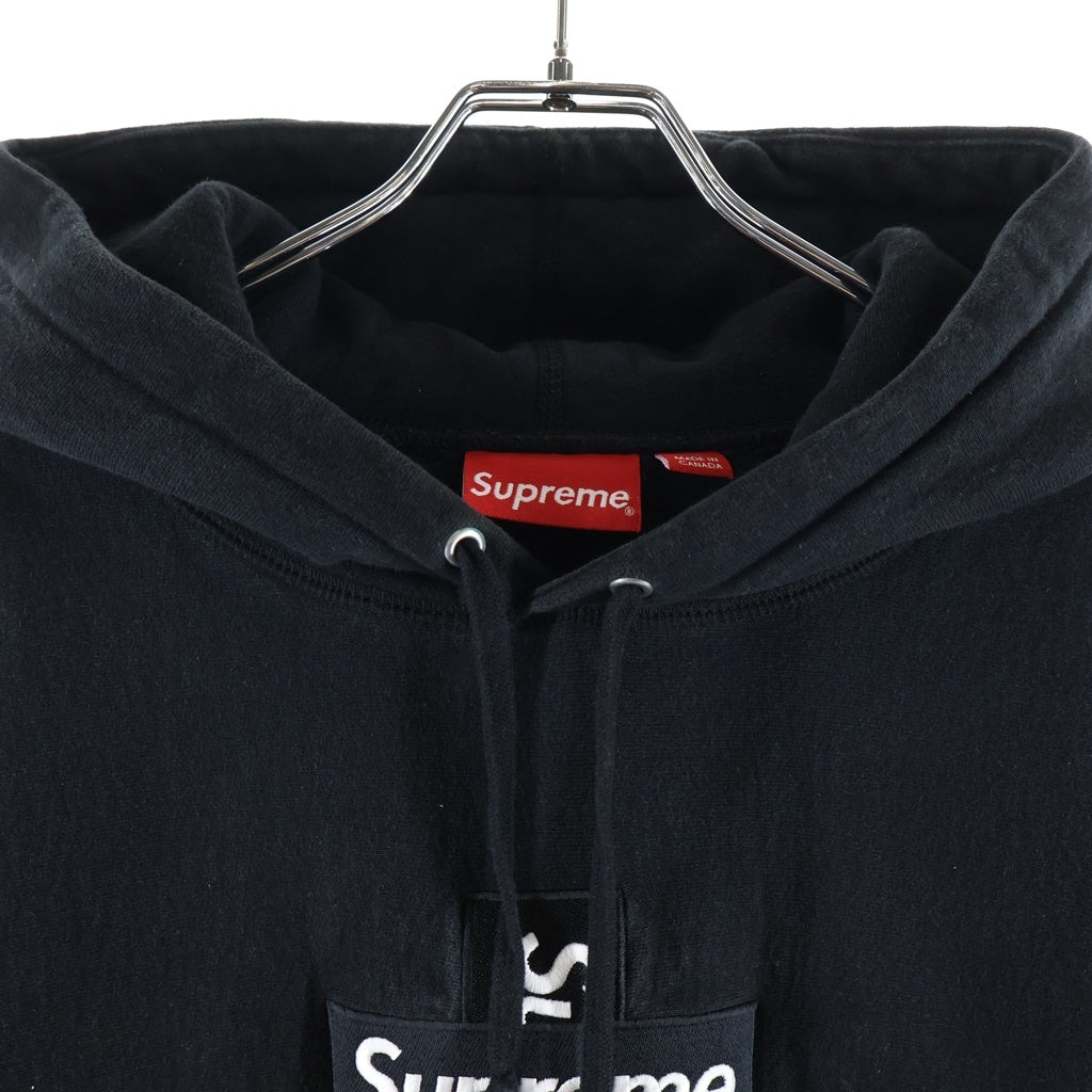 SUPREME(シュプリーム) 20AW Cross Box Logo Hooded Sweatshirt クロスボックスロゴ プルオーバースウェットパーカー フーディー ブラック
