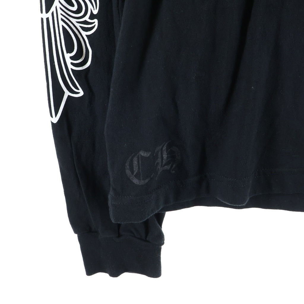 CHROME HEARTS(クロムハーツ) Vine Dagger Floral ヴァインダガー アームフローラル 長袖Tシャツ ロンT カットソー ブラック