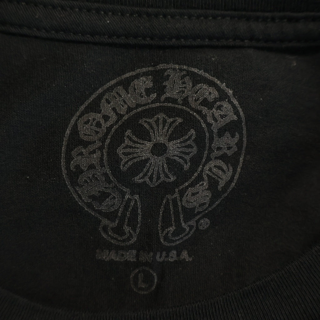CHROME HEARTS(クロムハーツ) Vine Dagger Floral ヴァインダガー アームフローラル 長袖Tシャツ ロンT カットソー ブラック