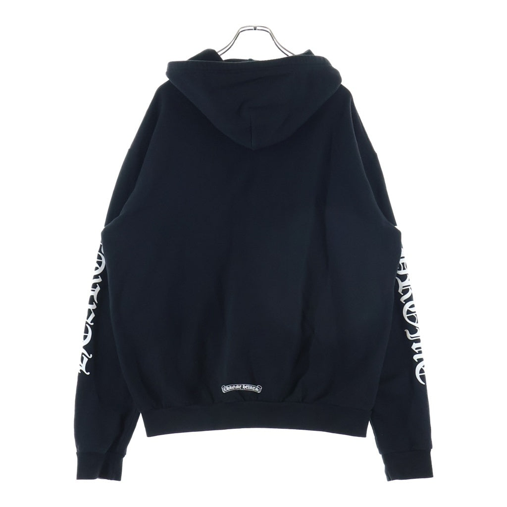 CHROME HEARTS(クロムハーツ) SWTSHRT HD ZIP バーティカルロゴ スウェット ジップアップパーカー ブラック