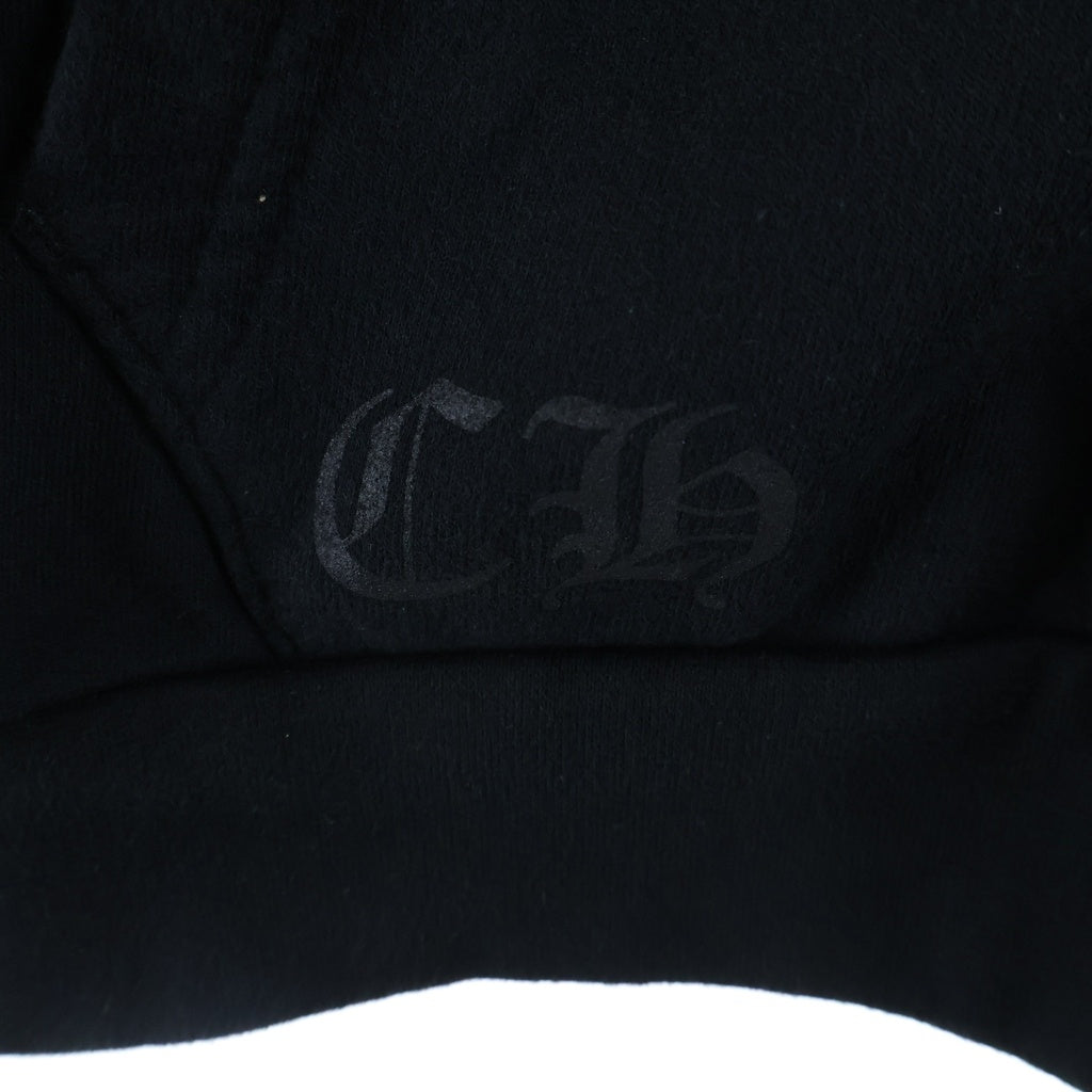 CHROME HEARTS(クロムハーツ) SWTSHRT HD ZIP バーティカルロゴ スウェット ジップアップパーカー ブラック