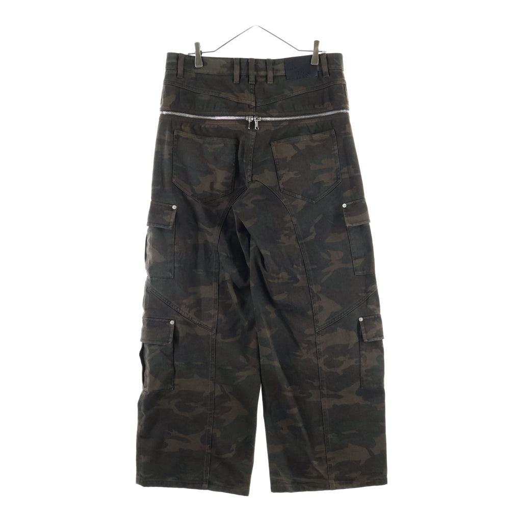 NO BRAND(ノーブランド) GOAR ARCHIVE（ゴアアーカイブ）ZIPPER WAIST PANTS CAMO カモ ウェストジッパーパンツ ブラウン