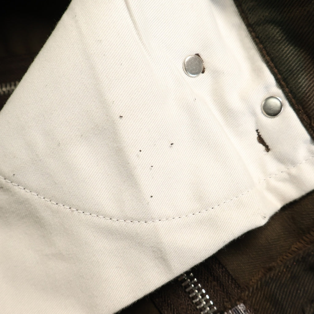NO BRAND(ノーブランド) GOAR ARCHIVE（ゴアアーカイブ）ZIPPER WAIST PANTS CAMO カモ ウェストジッパーパンツ ブラウン
