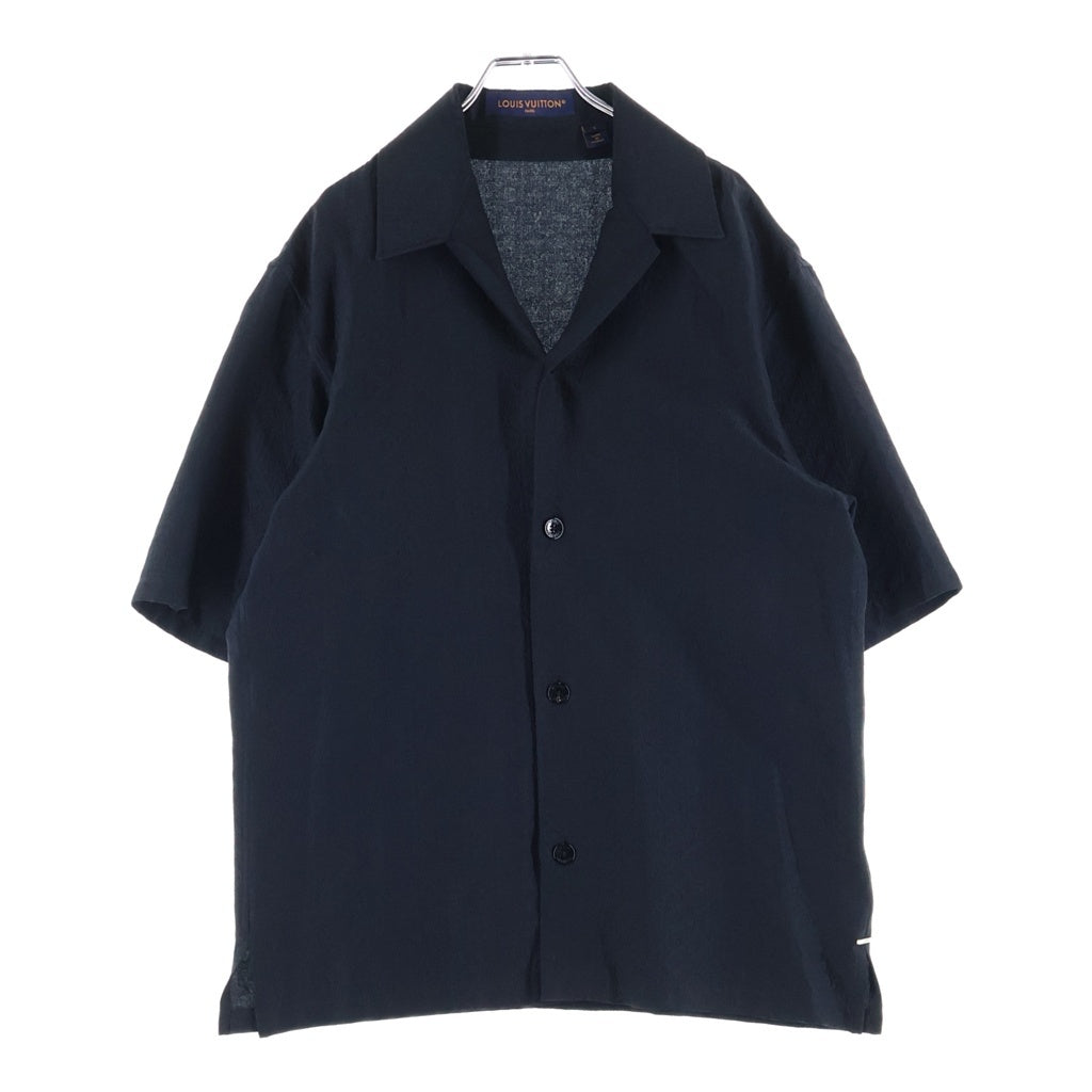 LOUIS VUITTON(ルイヴィトン) 23AW ミニモノグラム シルク 総柄半袖シャツ ブラック RM232Q ZO6 HPS51W