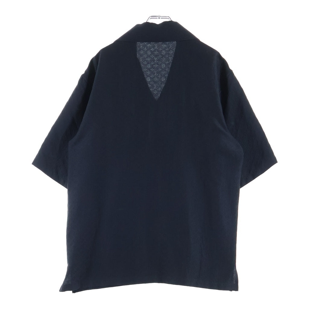 LOUIS VUITTON(ルイヴィトン) 23AW ミニモノグラム シルク 総柄半袖シャツ ブラック RM232Q ZO6 HPS51W