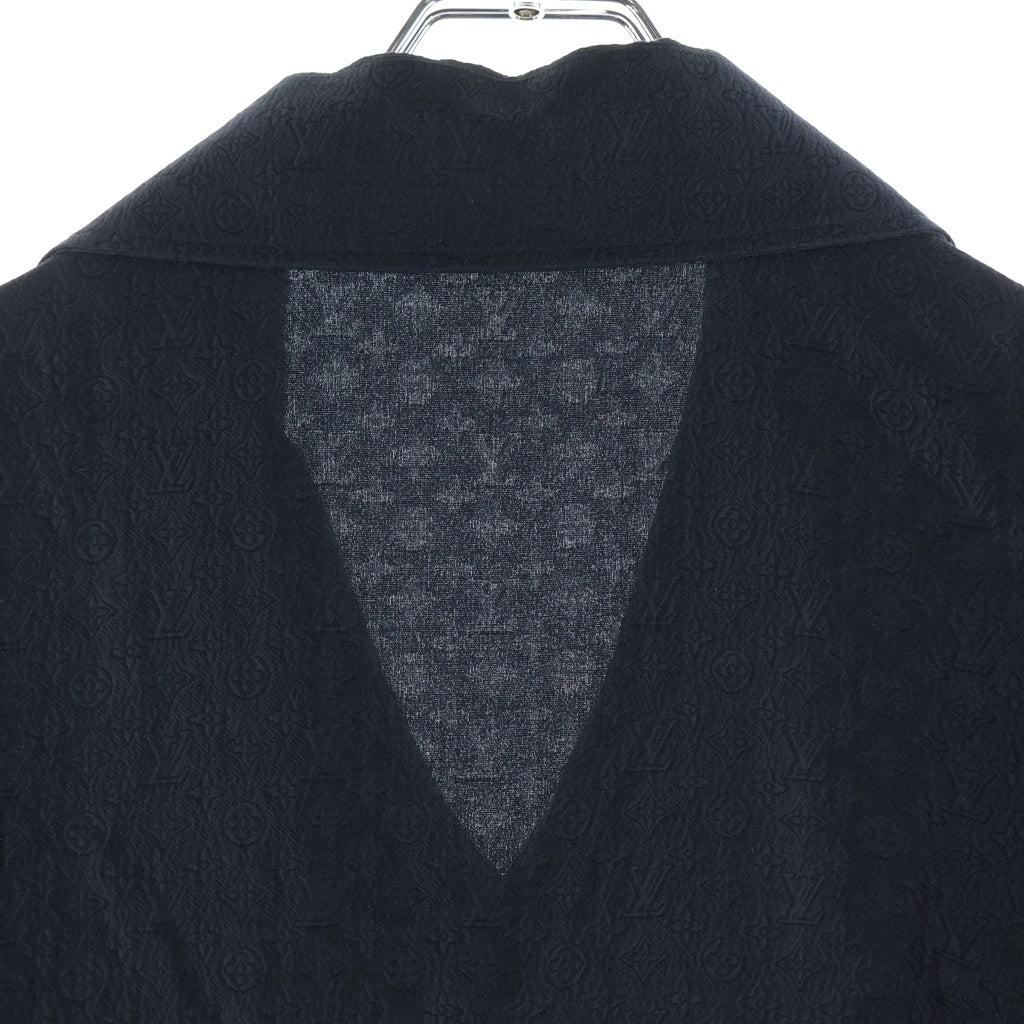 LOUIS VUITTON(ルイヴィトン) 23AW ミニモノグラム シルク 総柄半袖シャツ ブラック RM232Q ZO6 HPS51W
