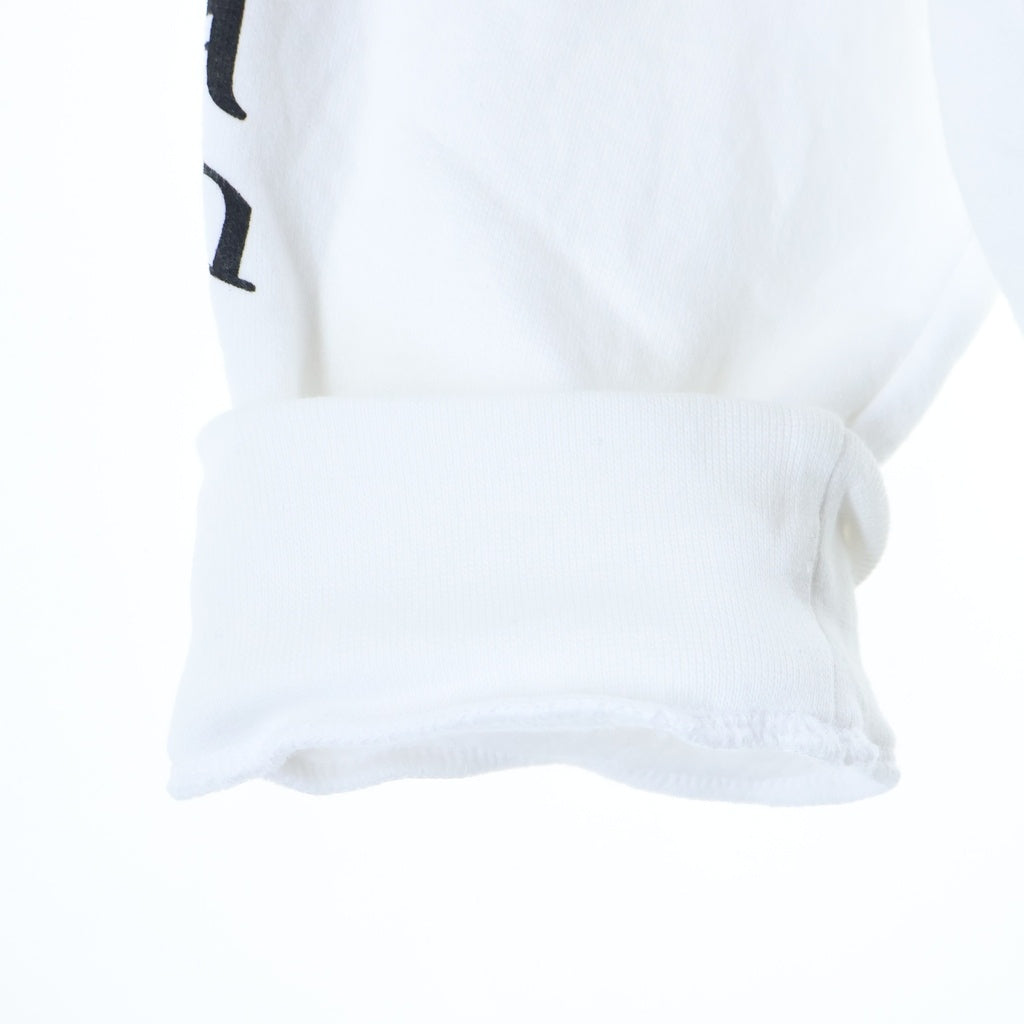 CHROME HEARTS(クロムハーツ) SWTSHRT HD ZIP 袖ロゴバックスクロールジップアップパーカー ホワイト/ブラック