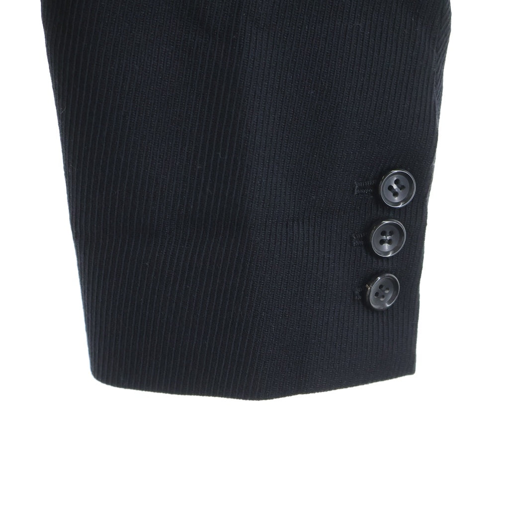 BLACK COMME des GARCONS(ブラックコムデギャルソン) 26AW Wool Kersey Blazer ウールカーシーブレザー 3Bテーラードジャケット ブラック 1R-J015