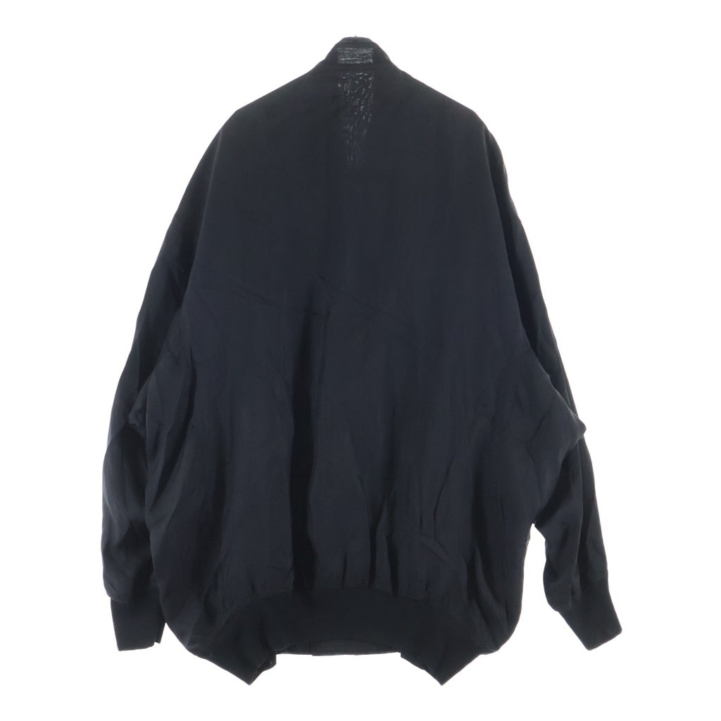Rick Owens(リックオウエンス) 25SS JUMBO PETER FLIGHT JACKET ジャンボ ピーター フライトジャケット ナイロン ボンバージャケット ブラック RU01E5793-J